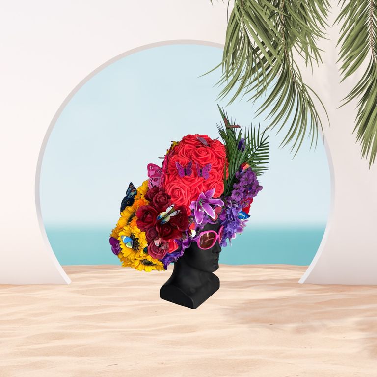 Flower Wig for summer events 